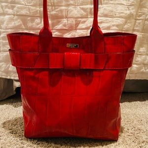 Kate Spade Red Patent Leather Purse/Laptop Bag